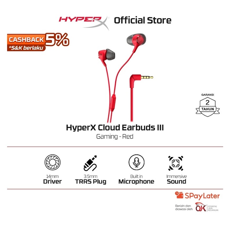 HyperX Cloud Earbuds III Gaming Wired 4