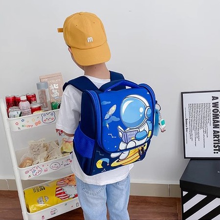 Aimilo Tas Sekolah Anak 3-6 Tahun Astronot Biru 5