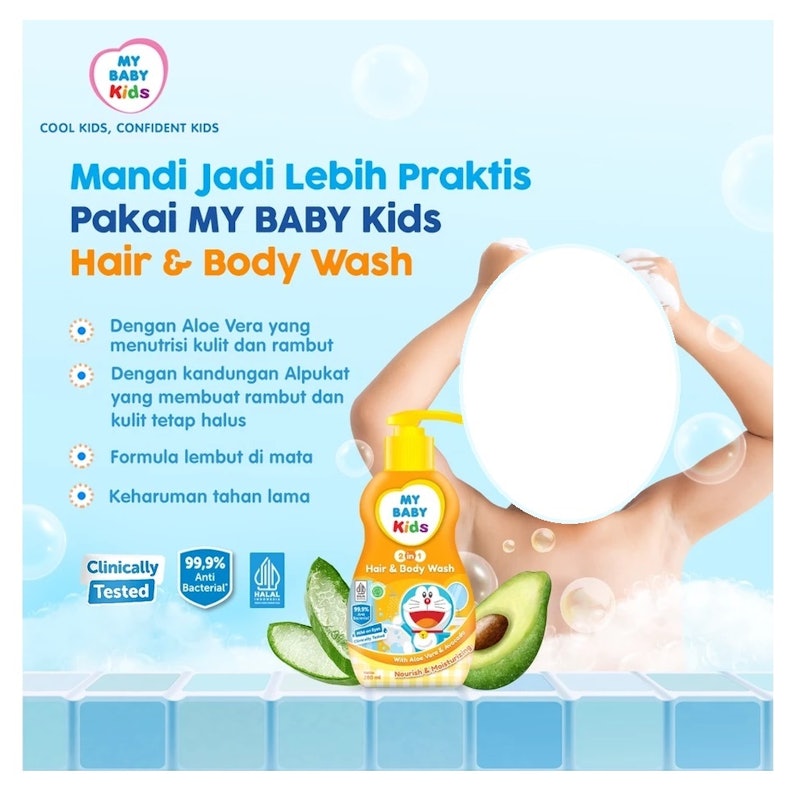 Kids 2 in 1 Hair & Body Wash Nourish & Moisturizing 3