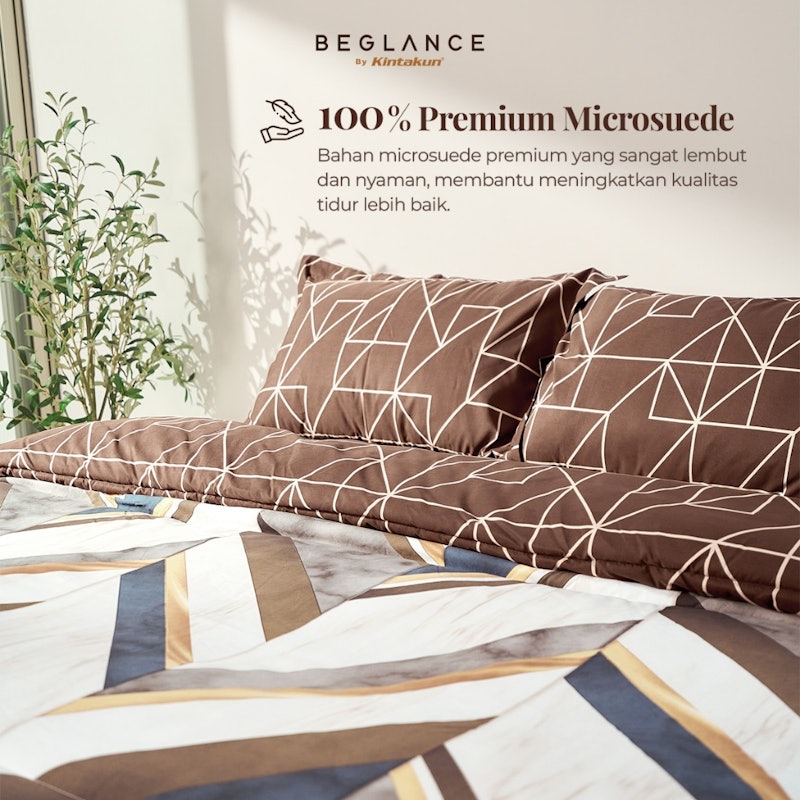 Kintakun Sprei Beglance Microsuede Fitted 2