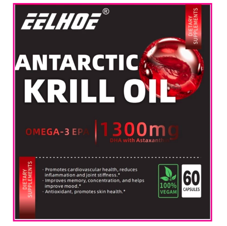 EELHOE Antartic Krill OIl 1300 mg 60 Kapsul