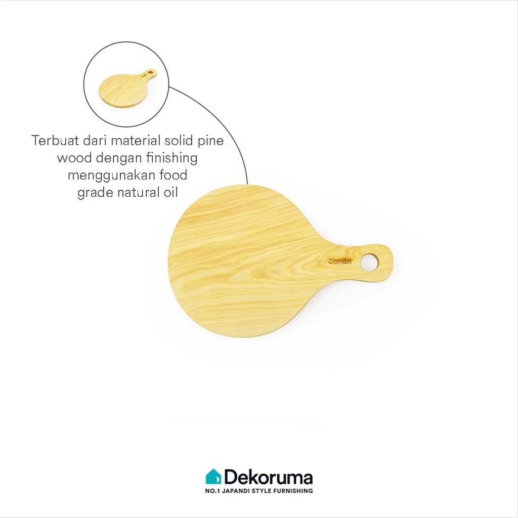 Dekoruma Inovasi Lestari Dekoruma Jiren Talenan Bulat Kayu Mahoni