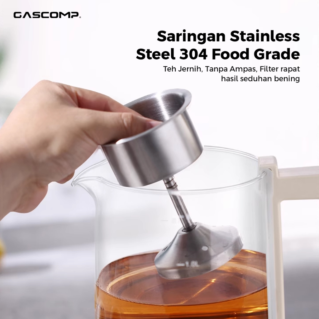 GASCOMP Saringan Teh Kopi Stainless Steel