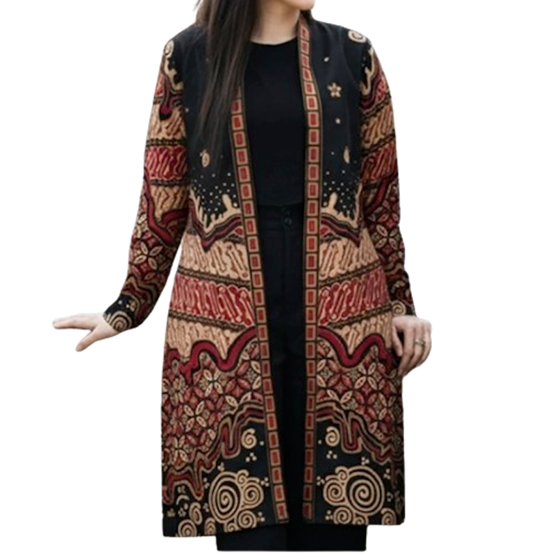 Adriel Batik Creta Batik Tulis Cardigan Wanita 1