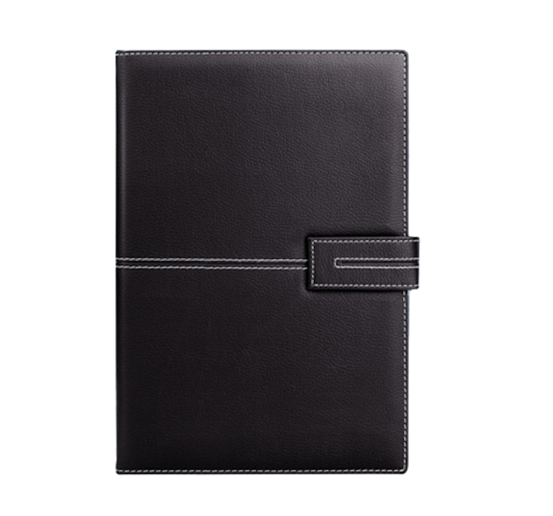 Leather Cover Notebook Magnetic Lock 1
