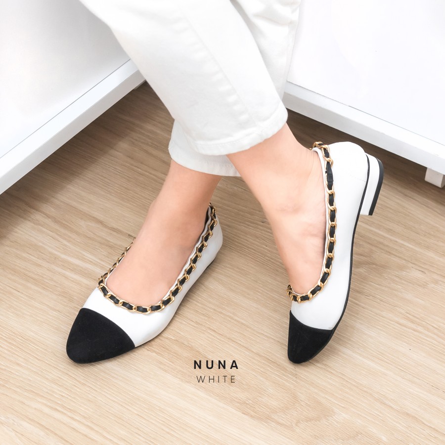 Bellashoesjkt Nuna Flatshoes Wanita Putih 2
