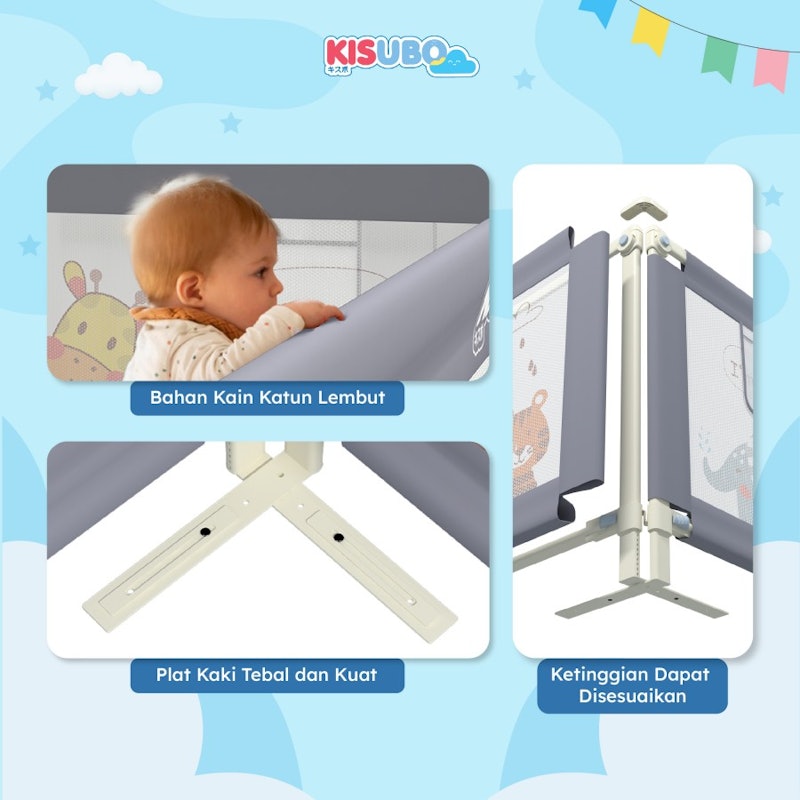 Kisubo Baby Bed Rail Hito 3