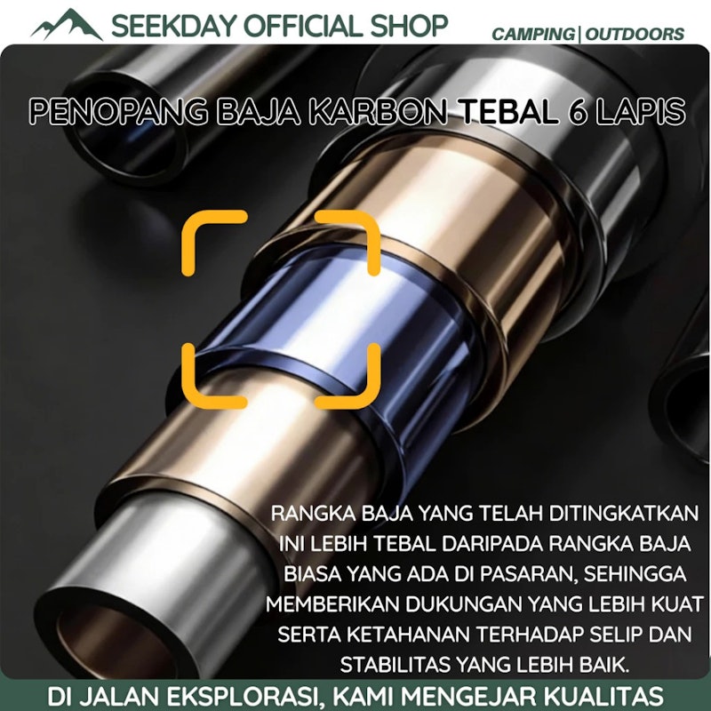 Seekday Kursi Lipat Outdoor Angle Adjustable 3