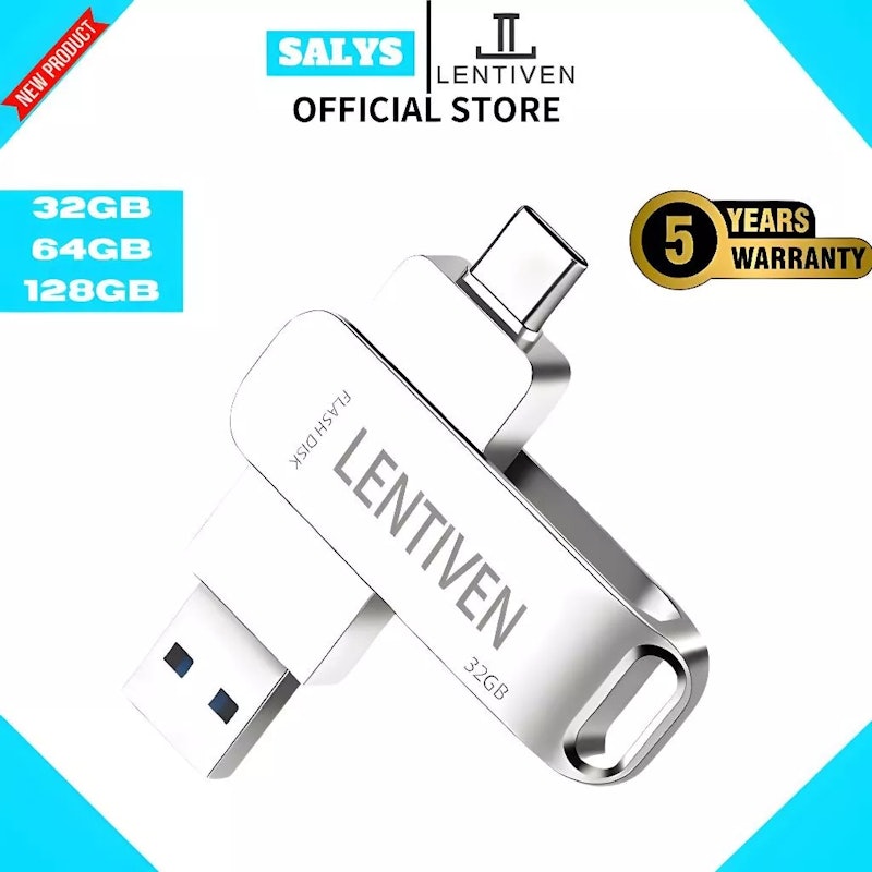 LENTIVEN Flash Drive USB 3-in-1 4