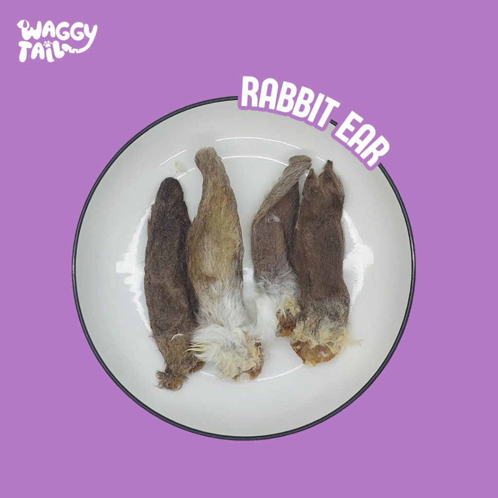 Waggytail Rabbit Ear with Fur Jerky 2