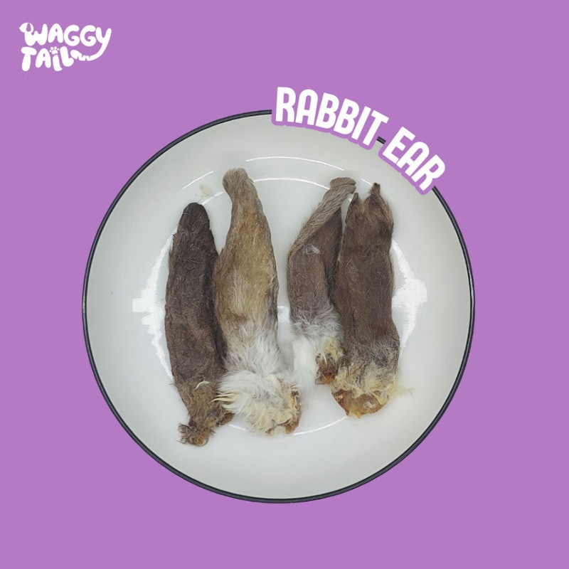 Waggytail Rabbit Ear with Fur Jerky 2