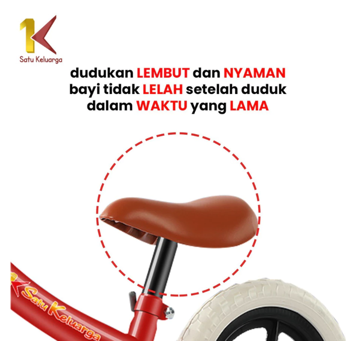Satu Keluarga Sepeda Keseimbangan Anak  4