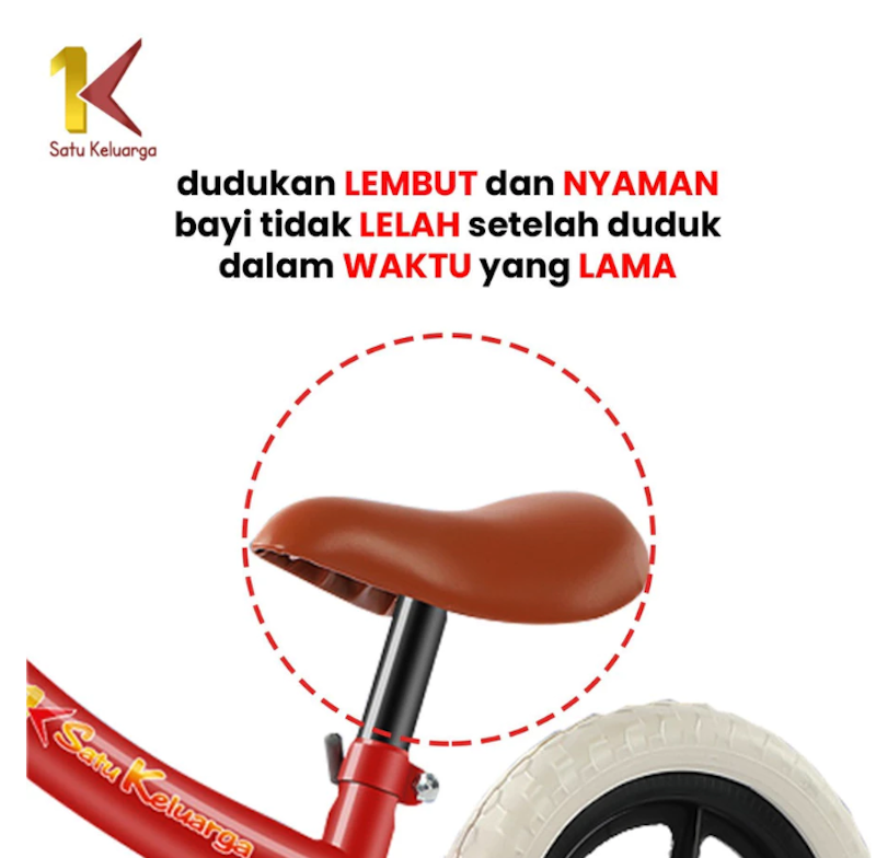 Satu Keluarga Sepeda Keseimbangan Anak 4