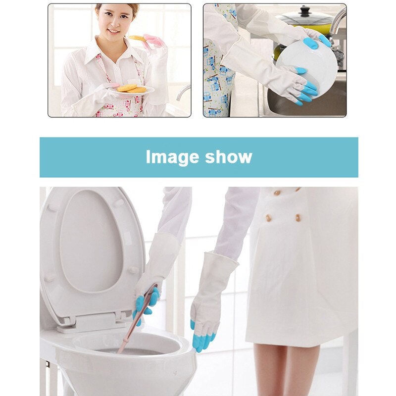 KUKE Sarung Tangan Cuci Piring Silikon Anti Air 3