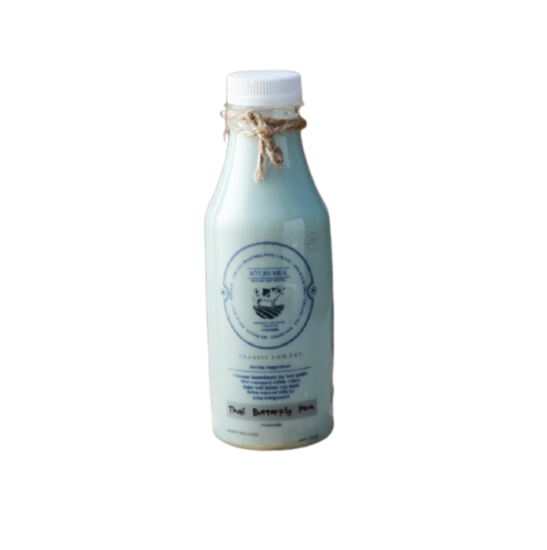 Butterfly Pea Low Fat Diet Milk Tea 1