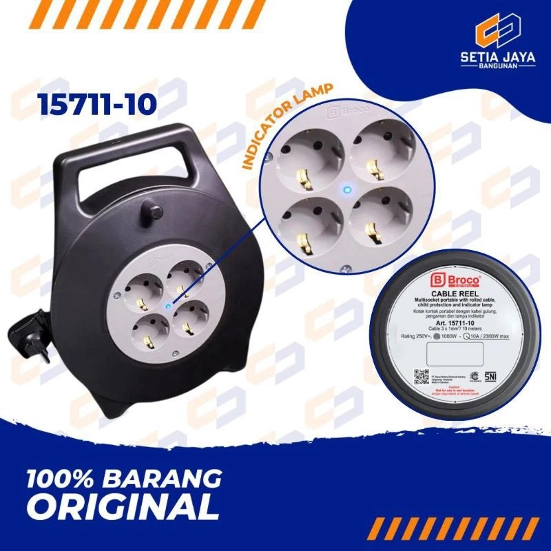 Broco Mutiara Electrical Industry Broco Kabel Roll 10 meter 15711-10