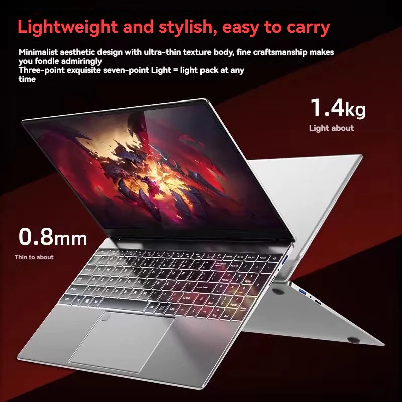  XM XYMY  Laptop Terbaru 15,6 Inci, Intel N95