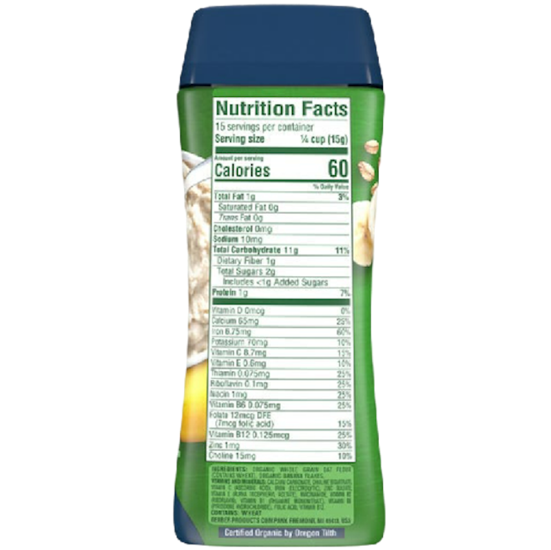 Gerber Organic Oatmeal Banana Cereal 3