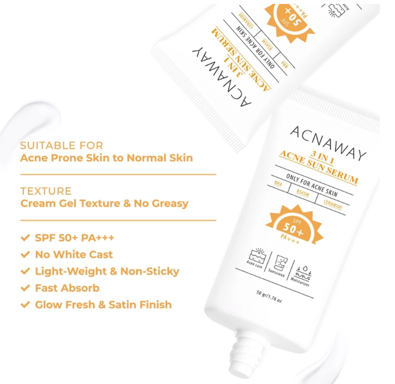 ACNAWAY 3 in 1 Acne Sun Serum Sunscreen 3