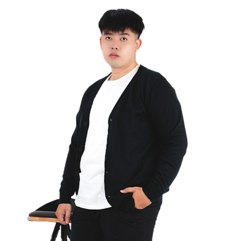 Rico Jumbo Cardigan Rajut V-neck Big Size 3