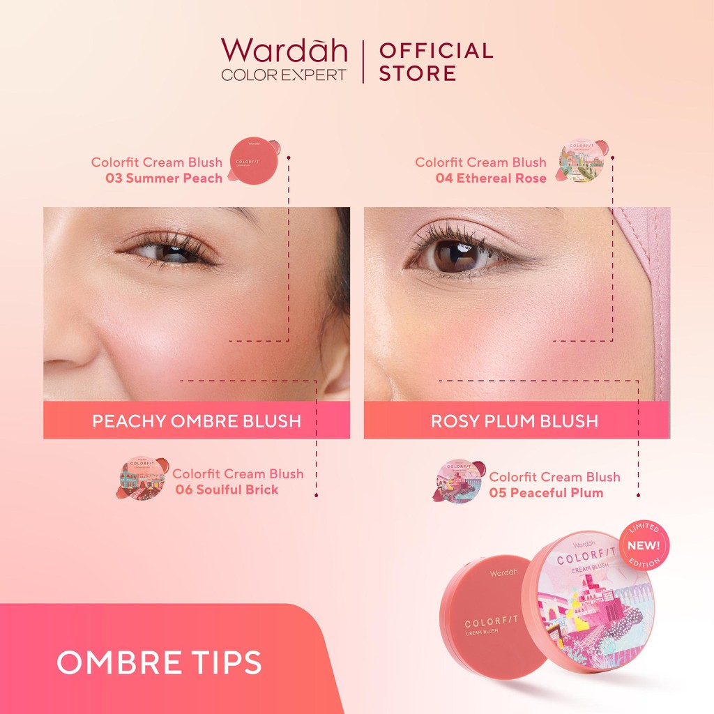 Paragon Technology and Innovation  Wardah Colorfit Cream Blush 05 Peaceful Plum