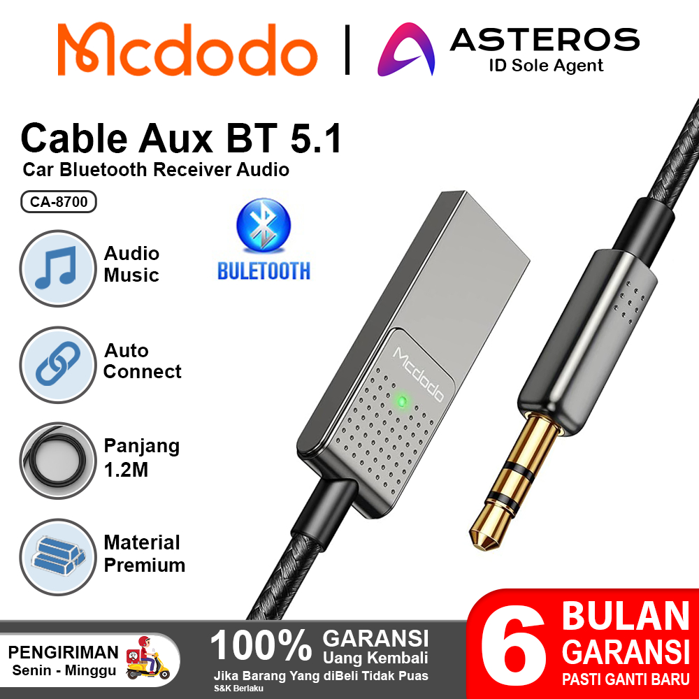 Guangdong Mcdodo Industrial MCDODO Bluetooth Receiver 5.1 CA-8700