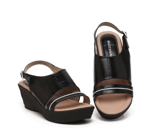 Buccheri Luna Wedges Woman Black 1