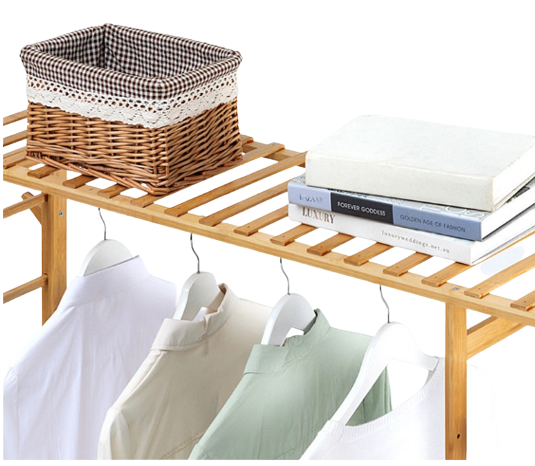 Dejavu Rak Gantungan Baju Dengan Rak 5 Susun HSH202