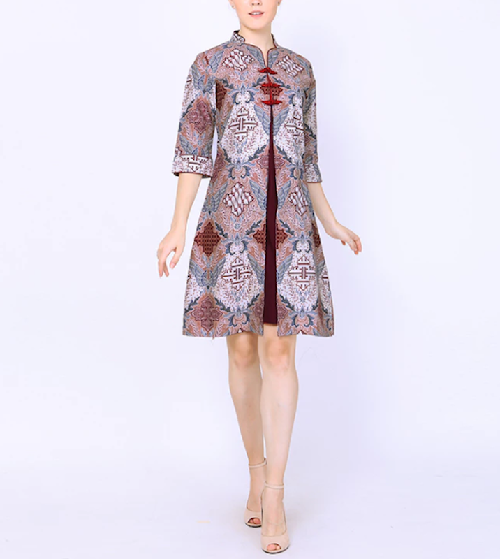 My Aksa Claressa Mahatma Batik Dress 4