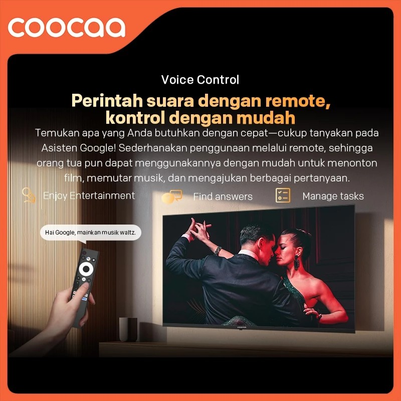 Skyworth Indonesia COOCAA 2K QLED Google TV  40Q66