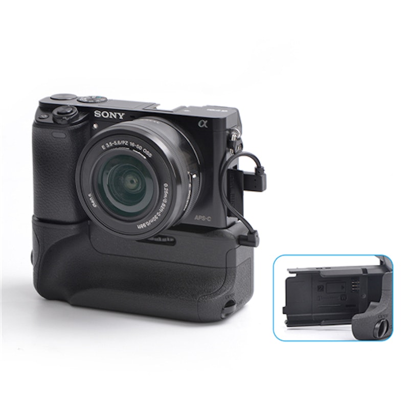 Battery Grip for Sony A6000 A6300 work with NP-FW50 2