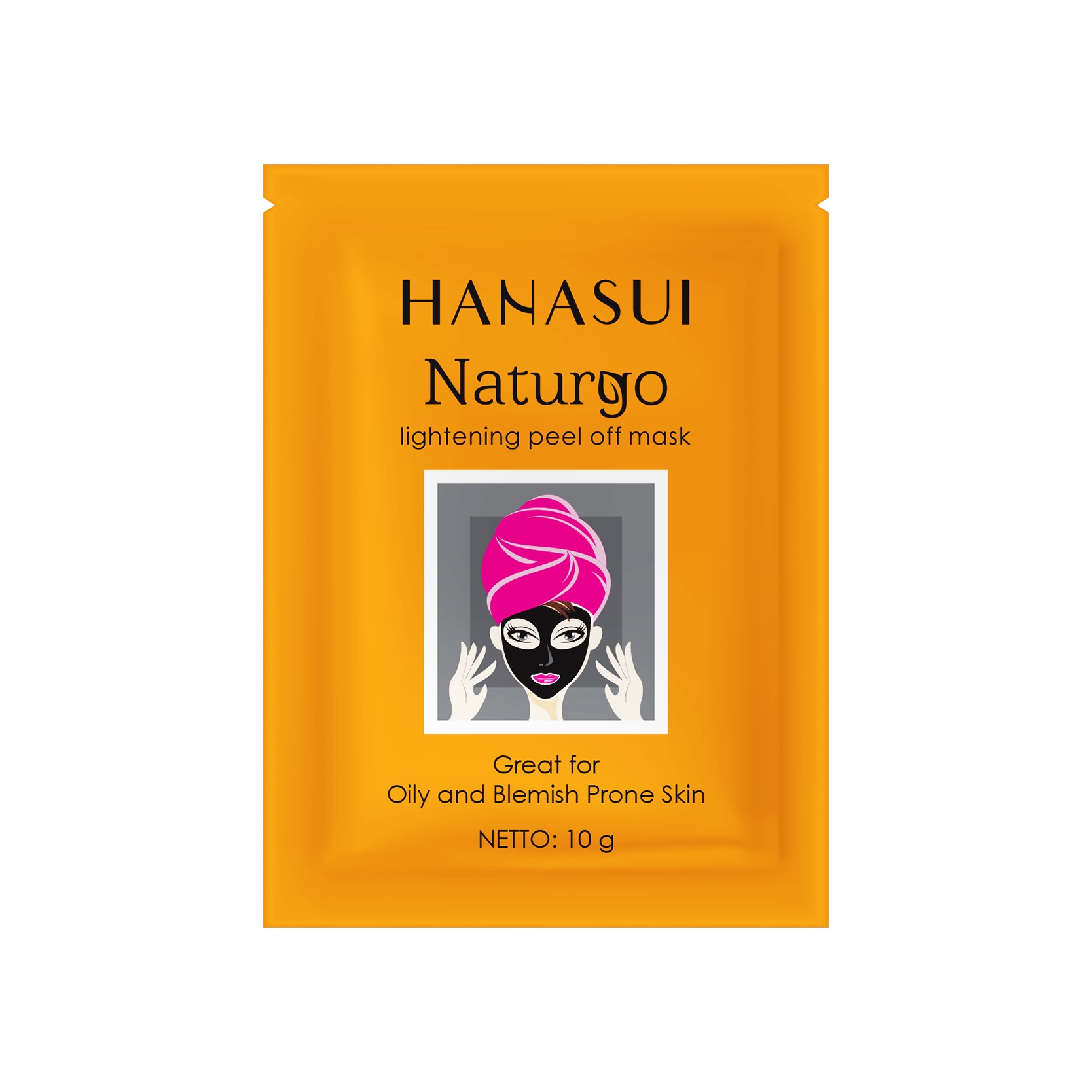 Hanasui Naturgo Peel Off Mask Black 1