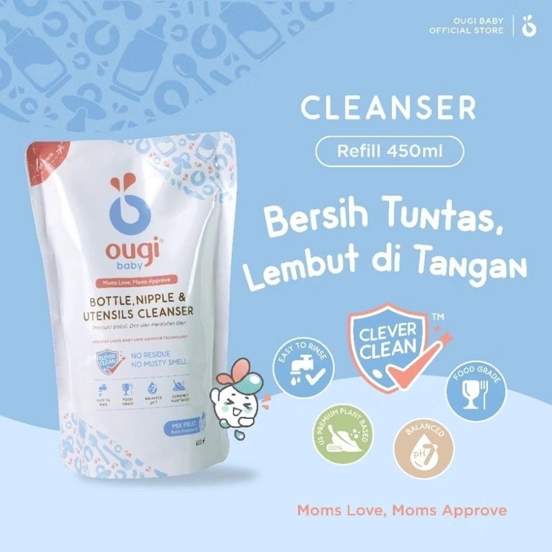 Ougi Baby Bottle Nipple Utensils Cleanser Refill 2