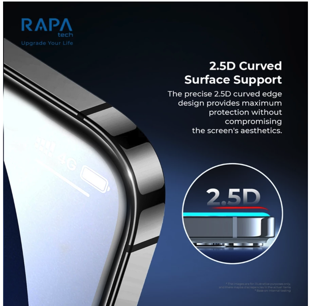 Satu Bisnis Indonesia RAPA tech Premium Tempered Glass for iPhone EasyFit
