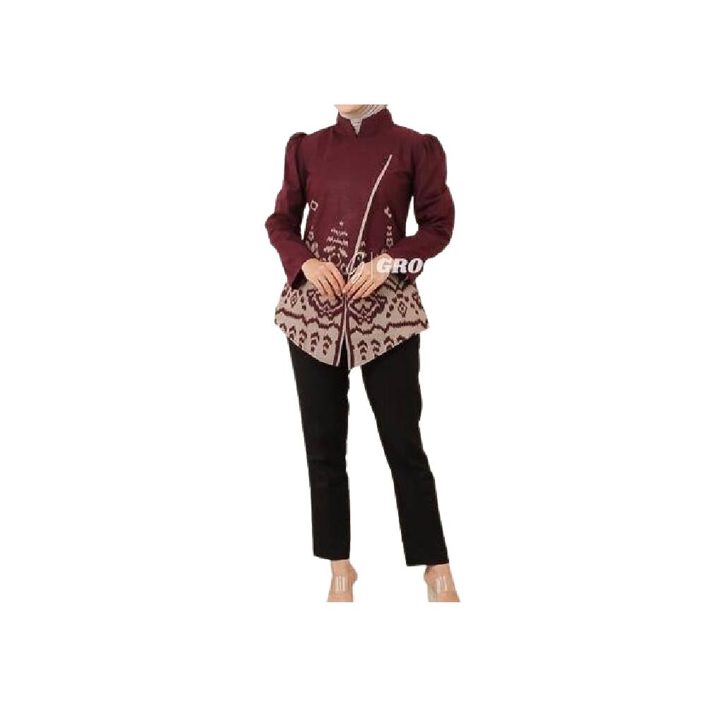 GROGOLAN Kirana Blouse Batik Wanita Janggan Modern