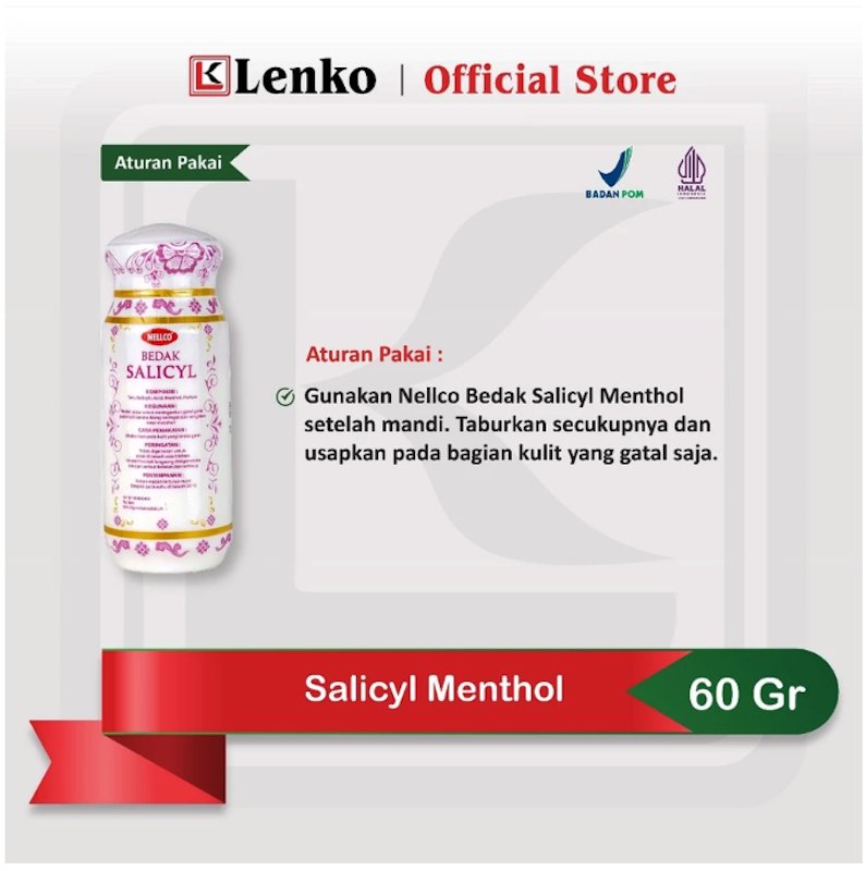 Nellco Bedak Salicyl Menthol 3