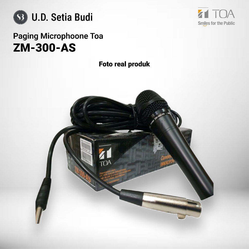 TOA GALVA Prima Karya TOA Microphone Condensor  ZM-300-AS