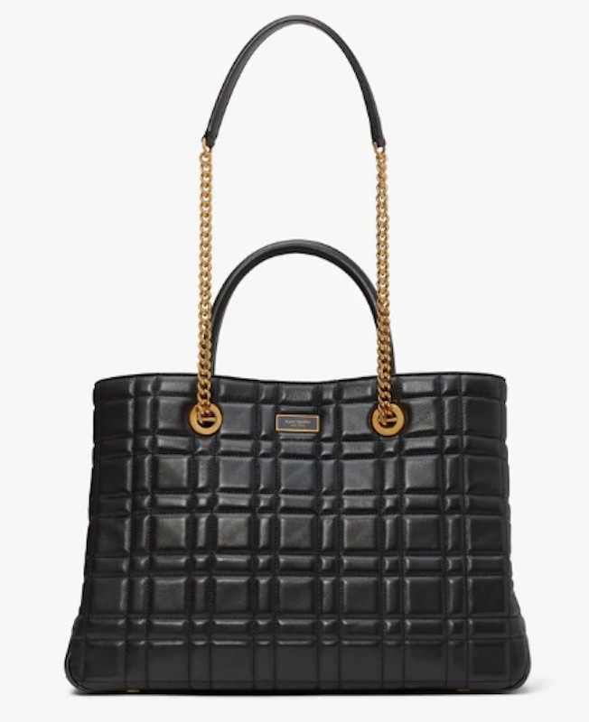 Evelyn Quilted Medium Convertible Shopper Bag 2