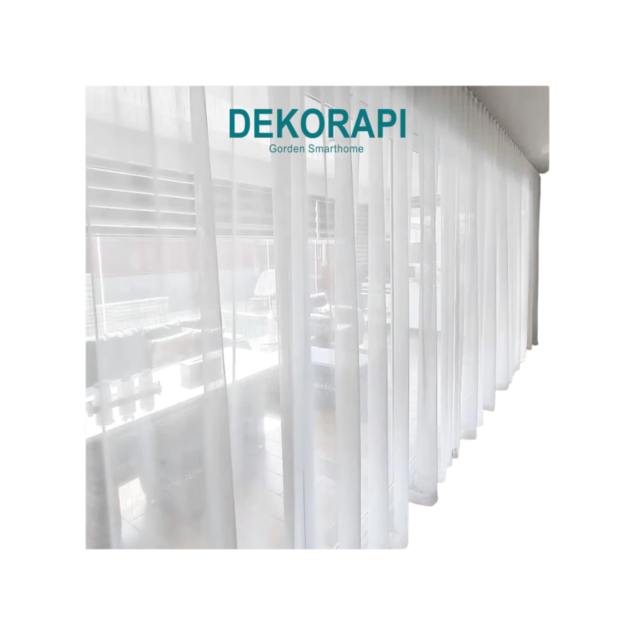 Dekorapi Gorden Vitrase Poil Polos