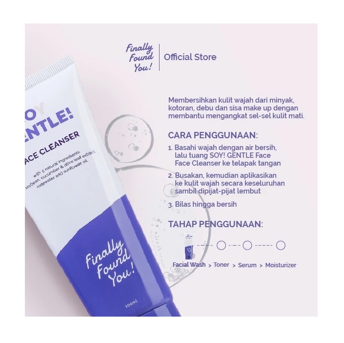 Karya Maharendra Innovation Finally Found You! Soy Gentle! Face Cleanser