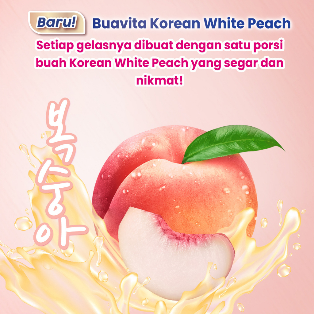 Buavita Korean White Peach 245 ml 
