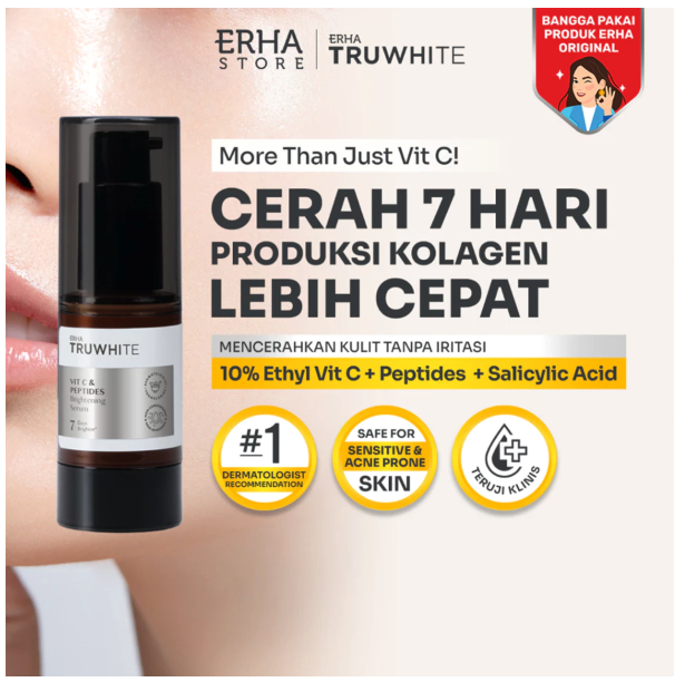 ERHA Clinic Indonesia ERHA Truwhite Vit C & Peptide Brightening Serum