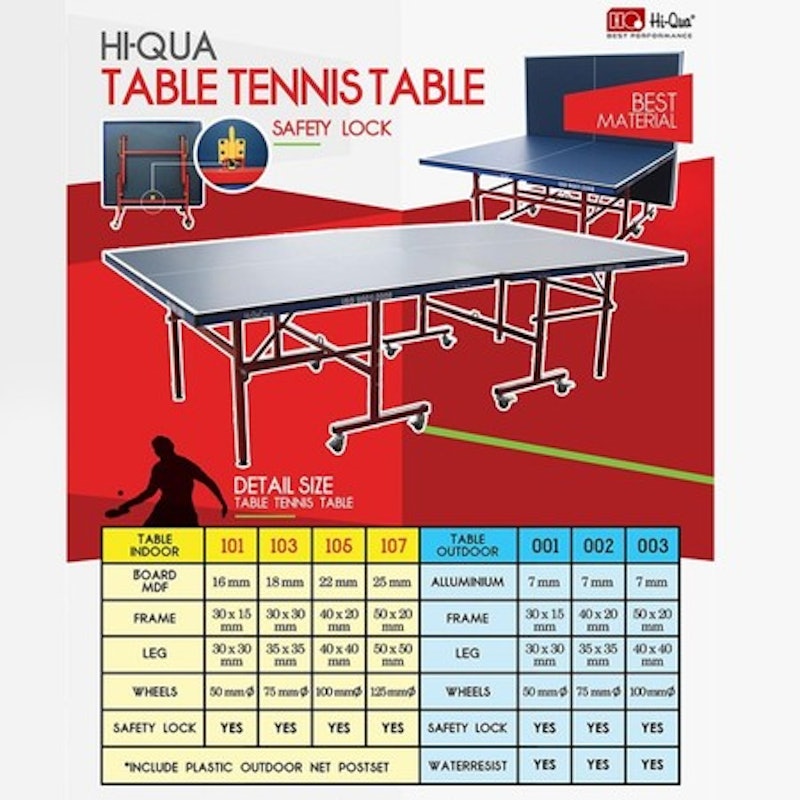 Hi-Qua Meja PingPong Type 103 4