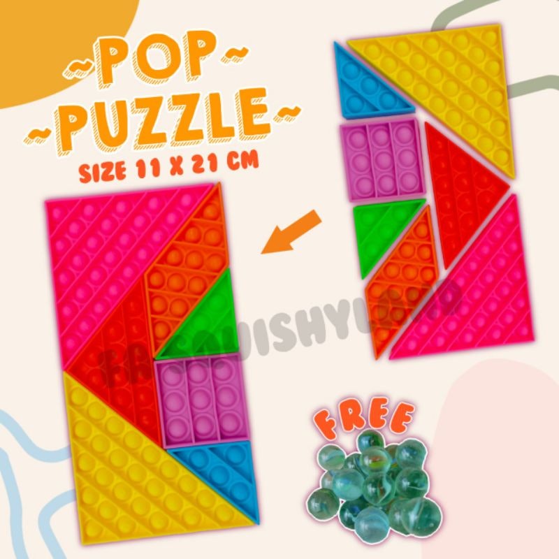 Tangram Pop It Puzzle 3