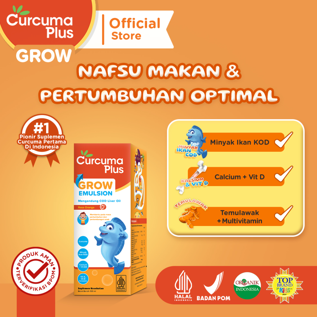 SOHO Industri Pharmasi Curcuma Plus Grow Emulsion
