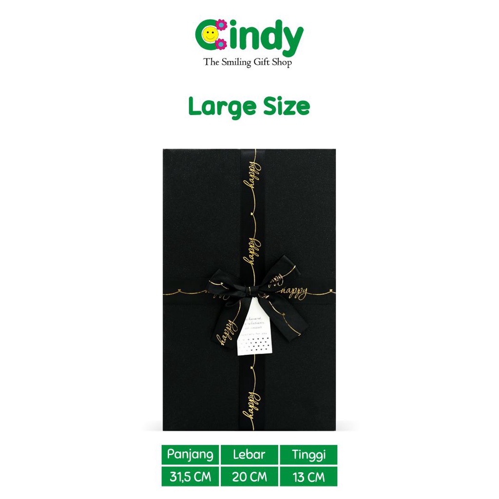 CINDY Gift Box - Kotak Kado Glitter Size Jumbo   4