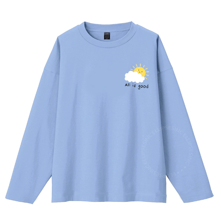  ELLIPSESINC  Kaos Lengan Panjang Dusty Blue Collection
