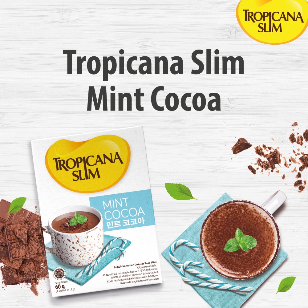 Nutrifood Tropicana Slim Mint Cocoa 10 Sachet