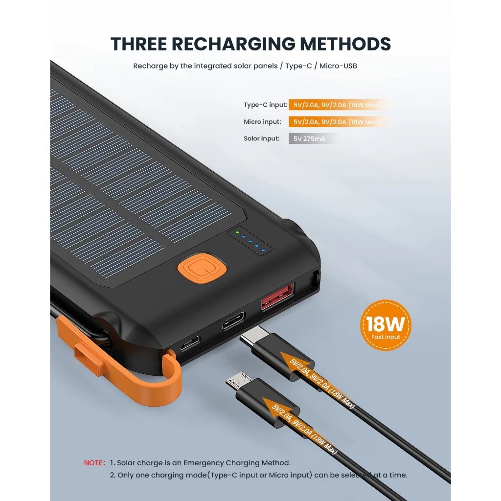  PB SOLAR Powerbank Portabel  PB-P07