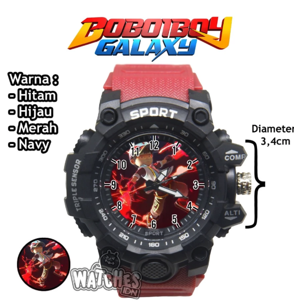 Watches.IDN Jam Tangan Anak Laki-Laki Sport BoboiBoy 